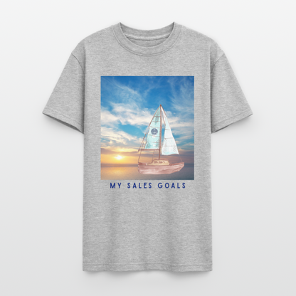 My Sales Goals Sunset Sail Tee - Unisex Sizing - heather gray