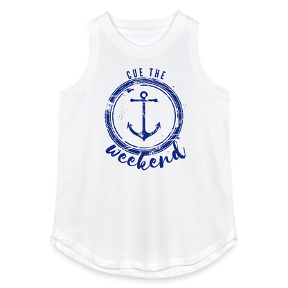 Cue the Weekend – Women’s Lake Life Tank - white