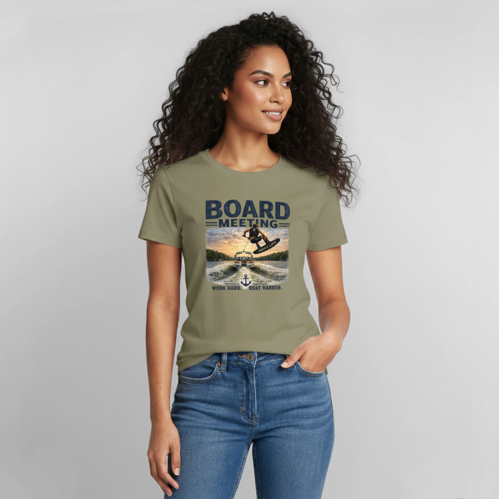 Board Meeting™ Wakeboarding Tee - Unisex Wakeboarding T-Shirt - prairie dust