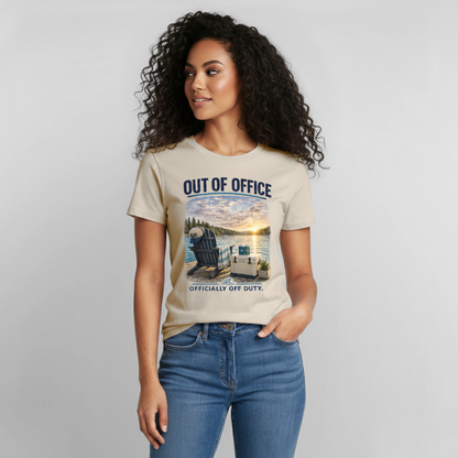 Out of Office™ Lake Life T-Shirt | Officially Off Duty™ - Sand