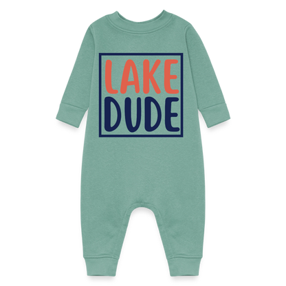 Lake Dude™ Baby Fleece Romper - saltwater