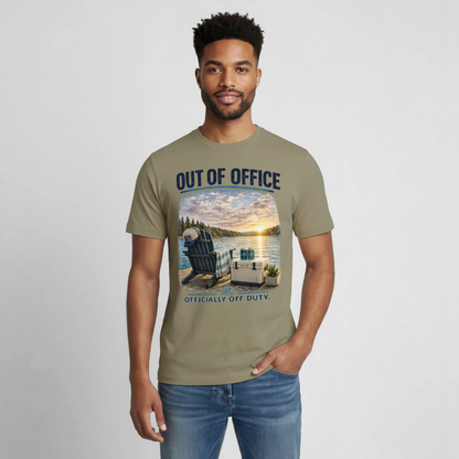 Out of Office™ Lake Life T-Shirt | Officially Off Duty™ - prairie dust