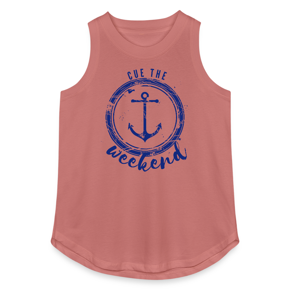 Cue the Weekend – Women’s Lake Life Tank - mauve