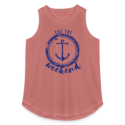 Cue the Weekend – Women’s Lake Life Tank - mauve
