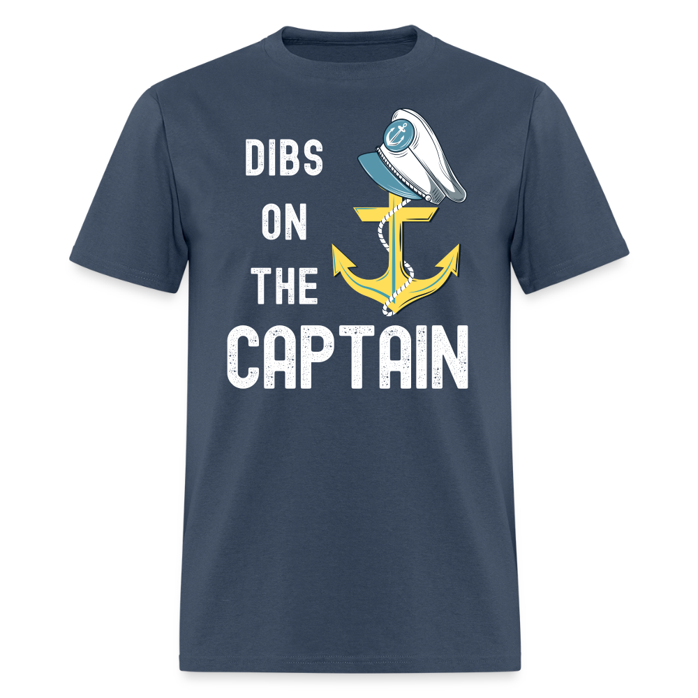 Dibs on the Captain Unisex Super Soft Tee -  blue dusk