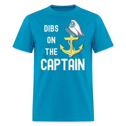 Dibs on the Captain Unisex Super Soft Tee - turquoise