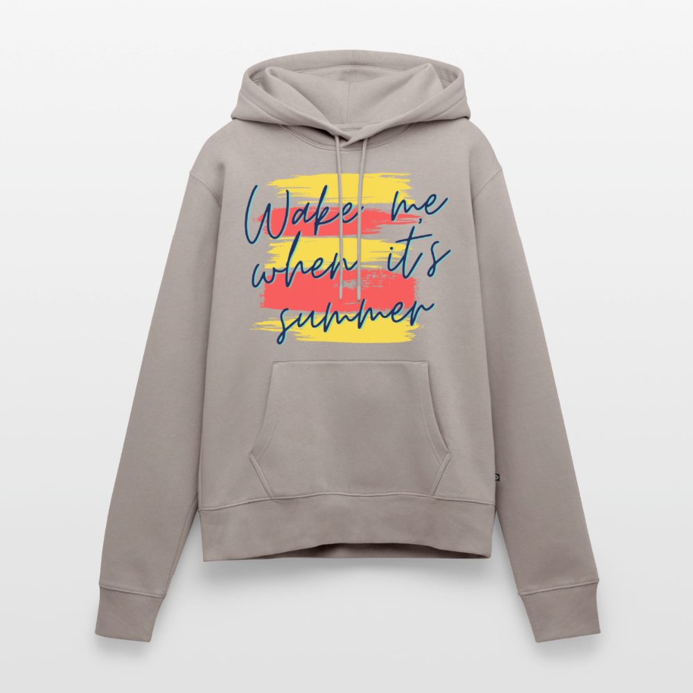 Wake Me When Its Summer Midweight Women's Hoodie | Sweatshirt for Lake Lovers - taupe