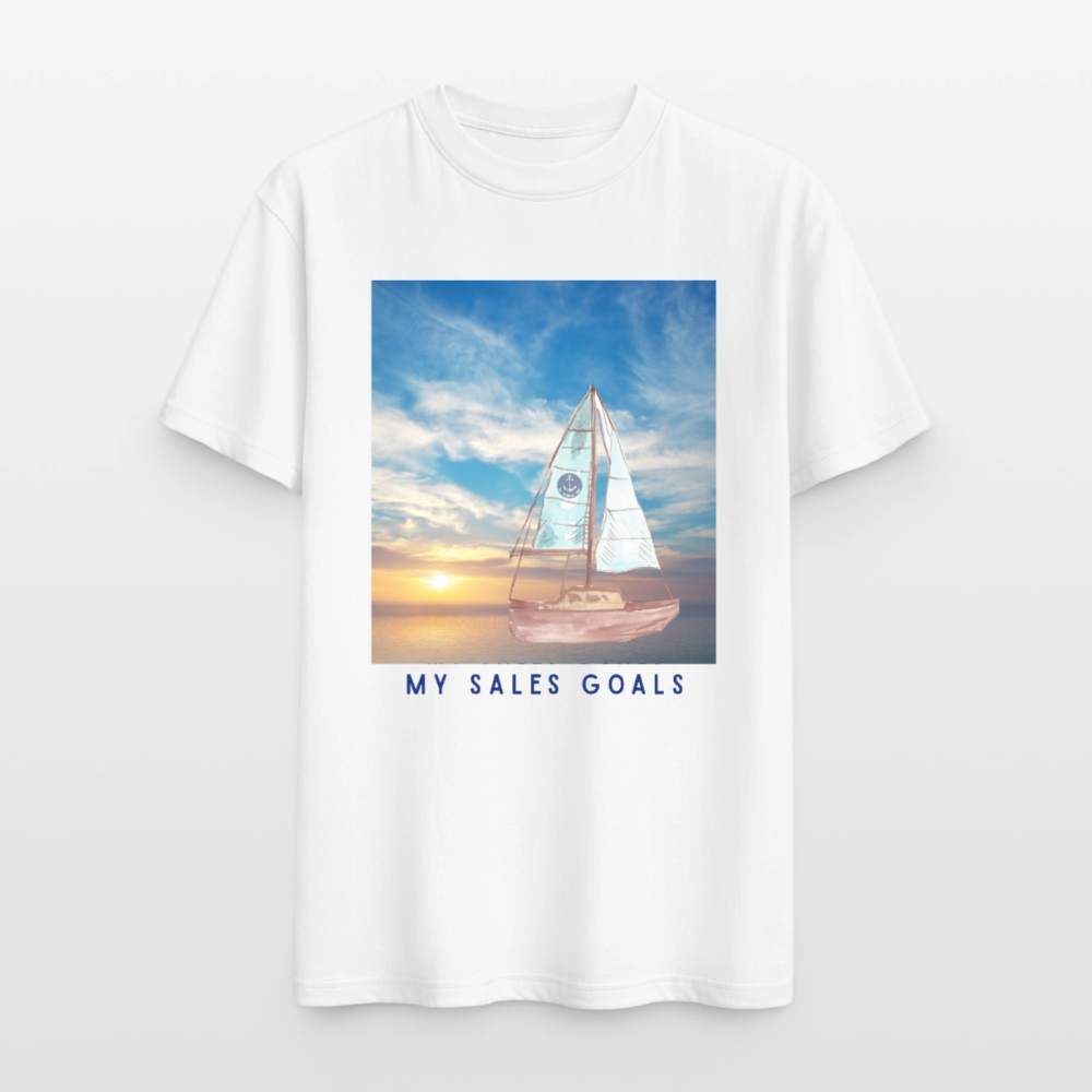 My Sales Goals Sunset Sail Tee - Unisex Sizing - white