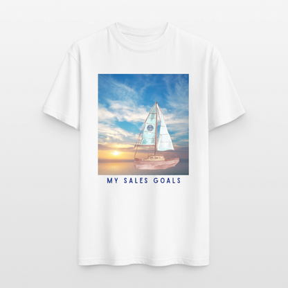 My Sales Goals Sunset Sail Tee - Unisex Sizing - white