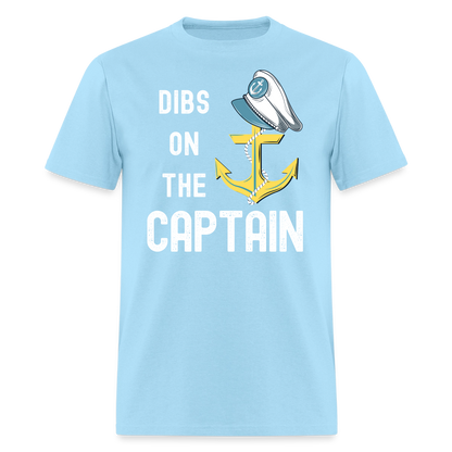 Dibs on the Captain Unisex Super Soft Tee - powder blue