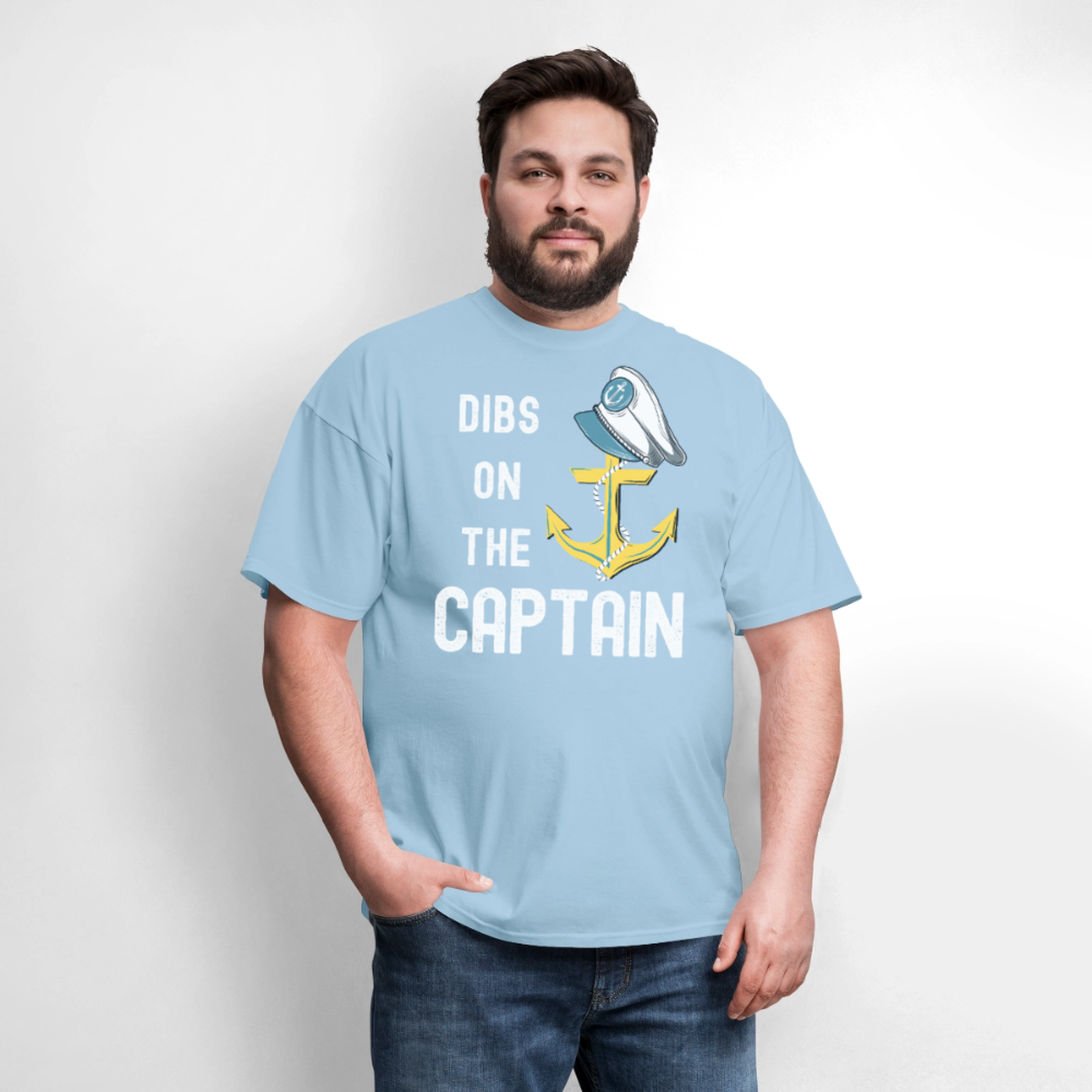Dibs on the Captain Unisex Super Soft Tee - powder blue