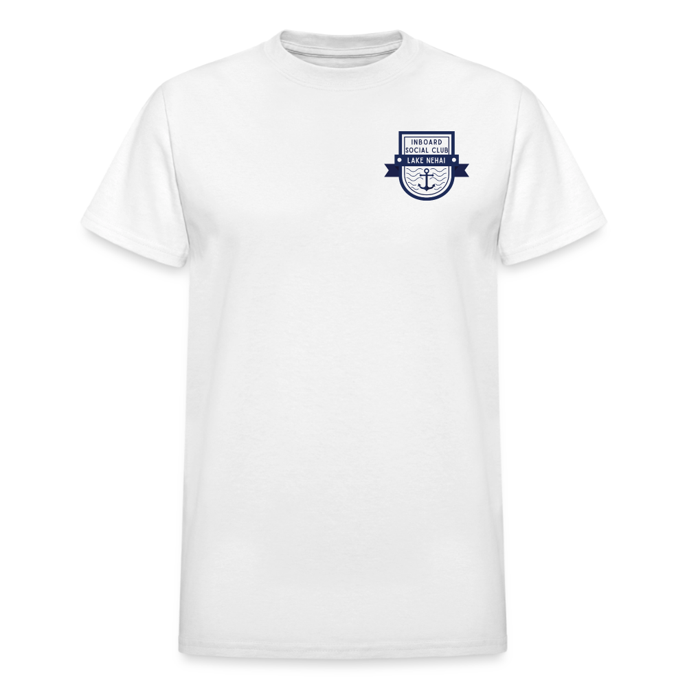 Lake Nehai Inboard Social Club T-Shirt - Unisex Sizing - white