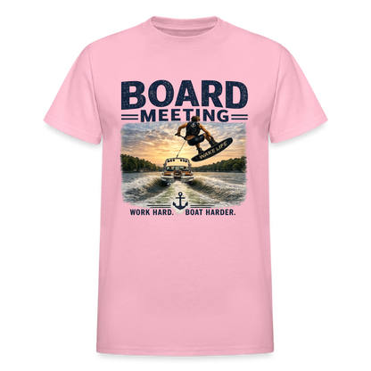 Board Meeting™ Wakeboarding Tee - Unisex Wakeboarding T-Shirt - light pink