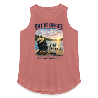 Out of Office™ Women's Lake Life Tank | Officially Off Duty™ - mauve