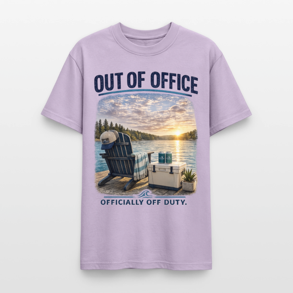 Out of Office™ Lake Life T-Shirt | Officially Off Duty™ - orchid