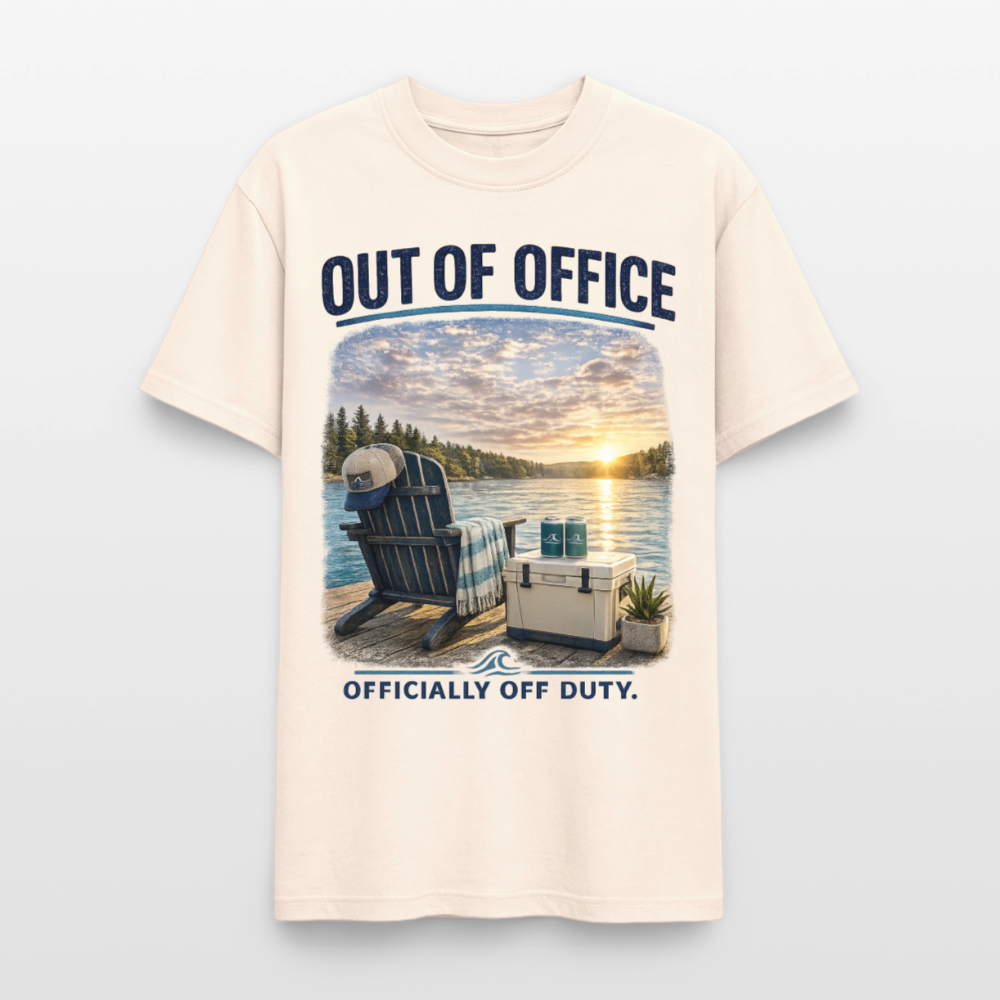 Out of Office™ Lake Life T-Shirt | Officially Off Duty™ - natural