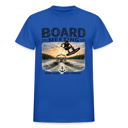 Board Meeting™ Wakeboarding Tee - Unisex Wakeboarding T-Shirt - royal blue