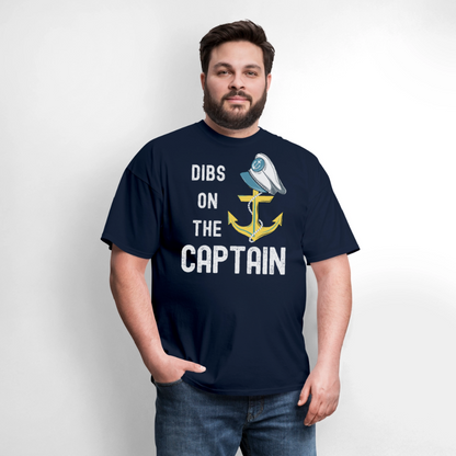 Dibs on the Captain Unisex Super Soft Tee - navy