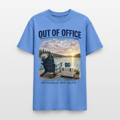 Out of Office™ Lake Life T-Shirt | Officially Off Duty™ - carolina blue