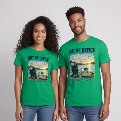 Out of Office™ Lake Life T-Shirt | Officially Off Duty™ - irish green