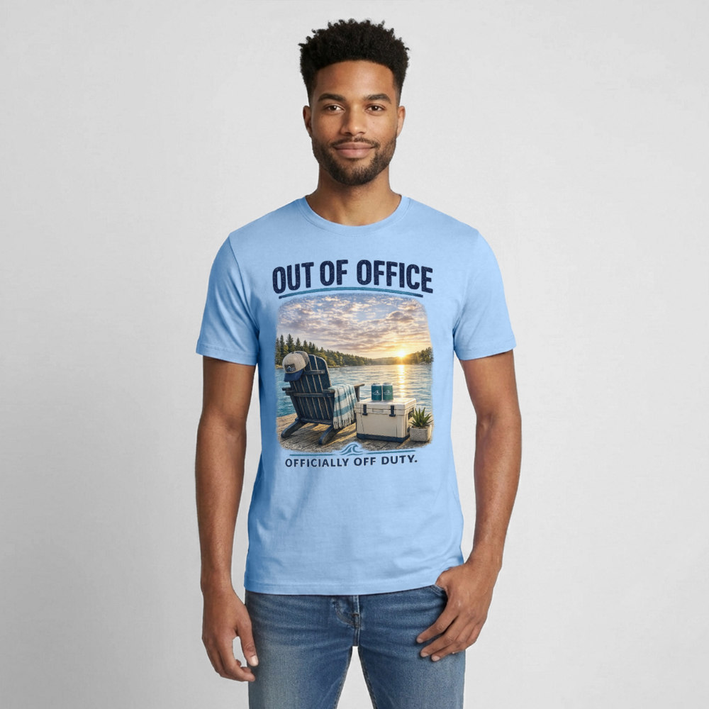 Out of Office™ Lake Life T-Shirt | Officially Off Duty™ - light blue