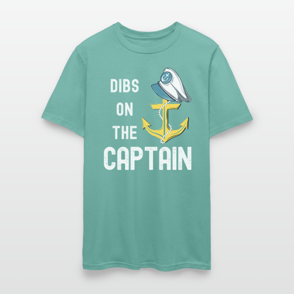 Dibs on the Captain Unisex Super Soft Tee - aquatic