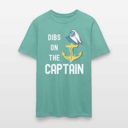 Dibs on the Captain Unisex Super Soft Tee - aquatic
