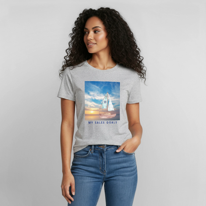 My Sales Goals Sunset Sail Tee - Unisex Sizing - heather gray