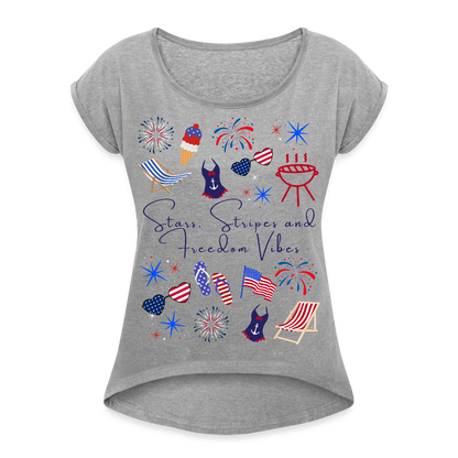 Stars, Stripes & Freedom Vibes – Women’s Patriotic Tee
