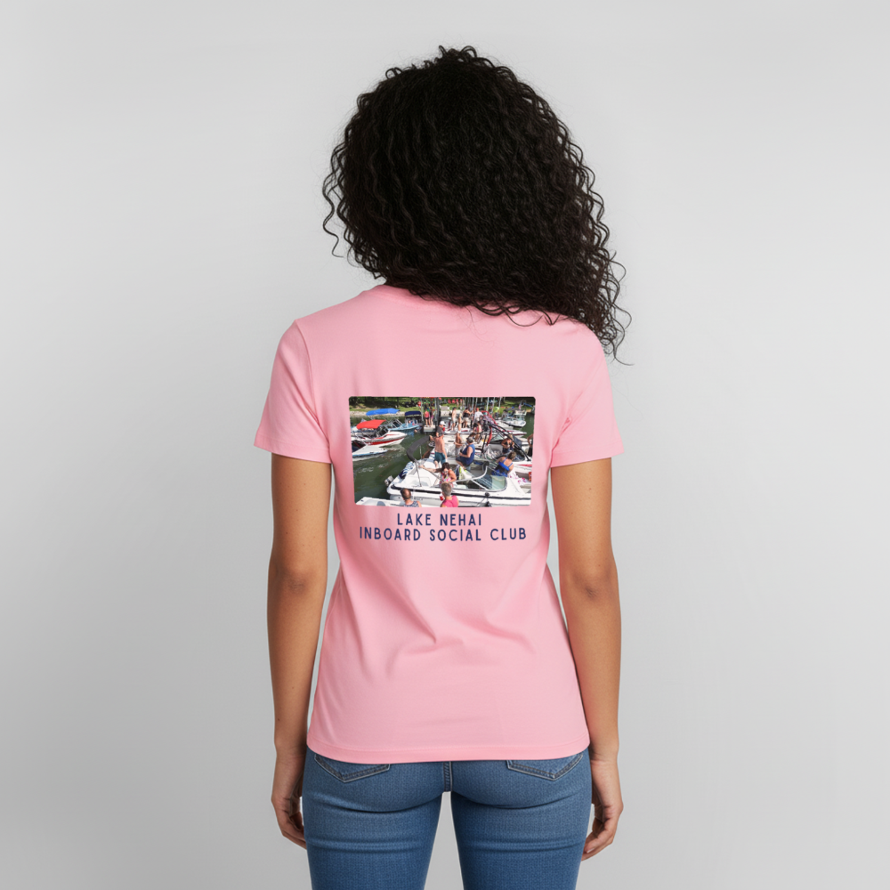 Lake Nehai Inboard Social Club T-Shirt - Unisex Sizing - light pink