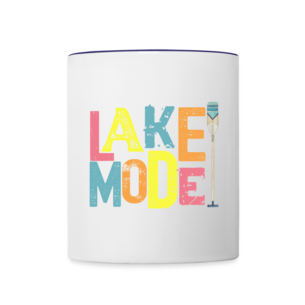 Lake Mode Coffee Mug - white/cobalt blue