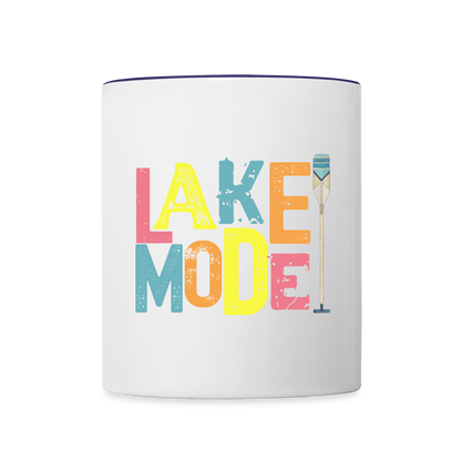 Lake Mode Coffee Mug - white/cobalt blue