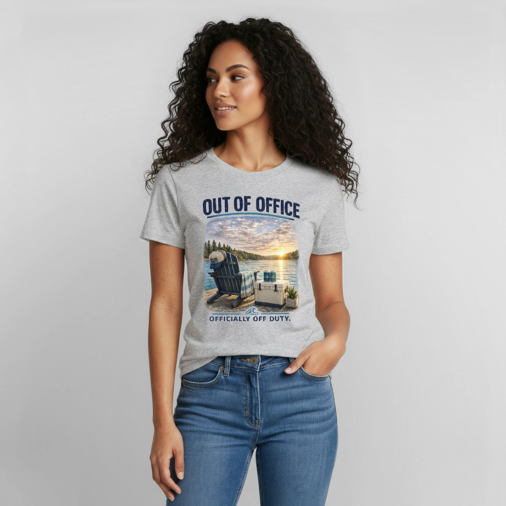 Out of Office™ Lake Life T-Shirt | Officially Off Duty™ - heather gray