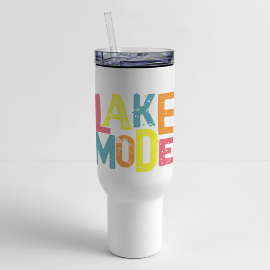 Lake Mode 40 oz Travel Tumbler - white