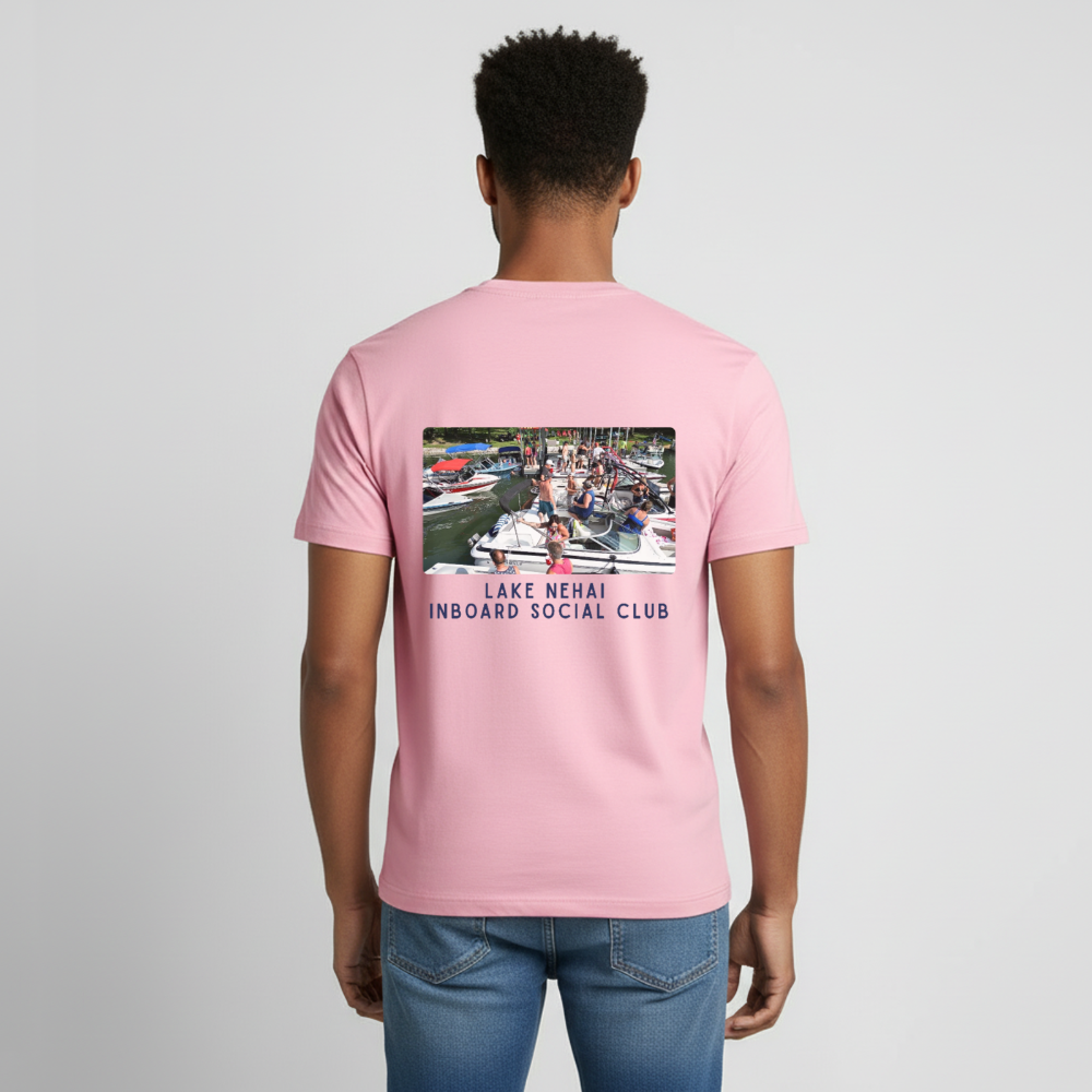 Lake Nehai Inboard Social Club T-Shirt - Unisex Sizing - light pink