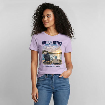 Out of Office™ Lake Life T-Shirt | Officially Off Duty™ - orchid