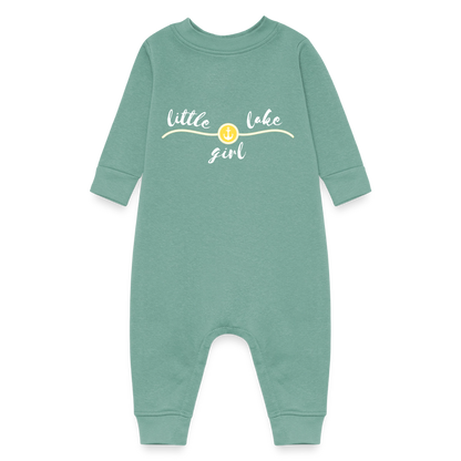 Little Lake Girl™ Baby Fleece Romper - saltwater