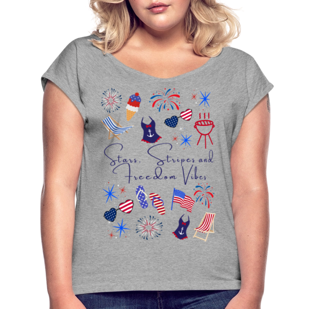 Stars, Stripes & Freedom Vibes – Women’s Patriotic Tee