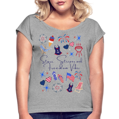 Stars, Stripes & Freedom Vibes – Women’s Patriotic Tee