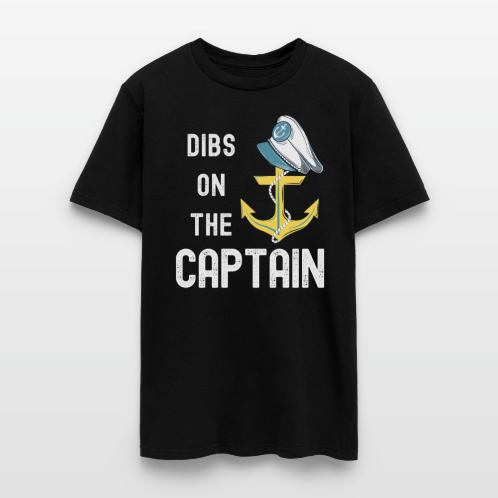Dibs on the Captain Unisex Super Soft Tee - black