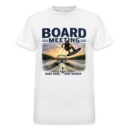 Board Meeting™ Wakeboarding Tee - Unisex Wakeboarding T-Shirt - white