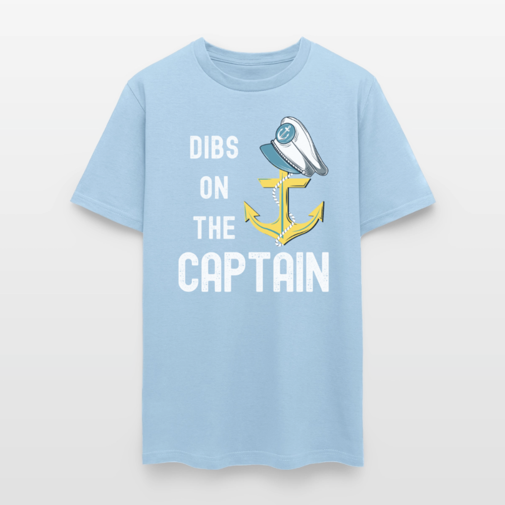 Dibs on the Captain Unisex Super Soft Tee - powder blue