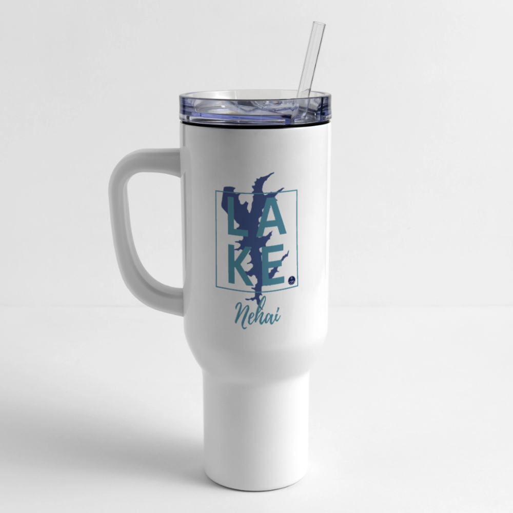 Lake Nehai 40 oz Travel Tumbler - white