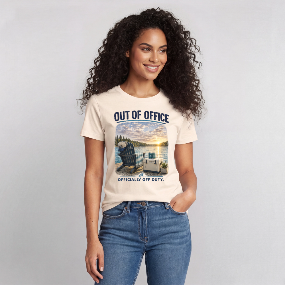 Out of Office™ Lake Life T-Shirt | Officially Off Duty™ - natural
