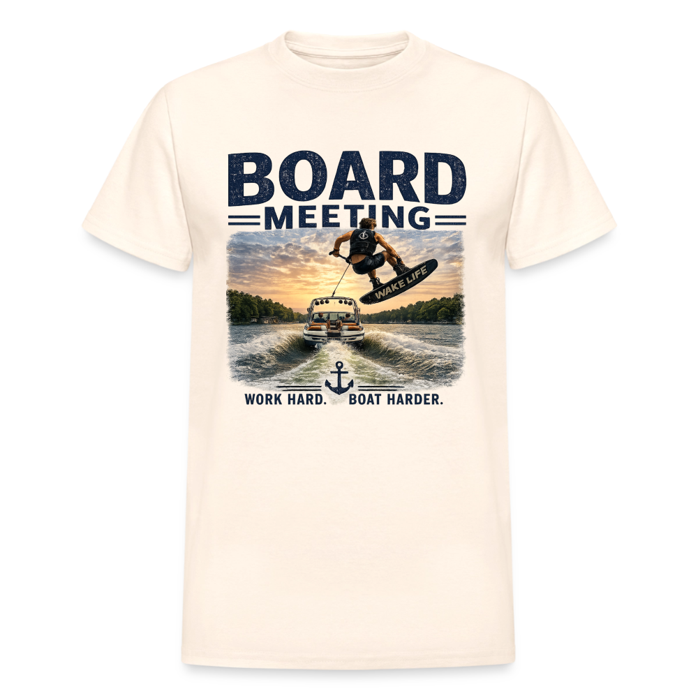 Board Meeting™ Wakeboarding Tee - Unisex Wakeboarding T-Shirt - natural