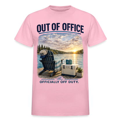 Out of Office™ Lake Life T-Shirt | Officially Off Duty™ - light pink