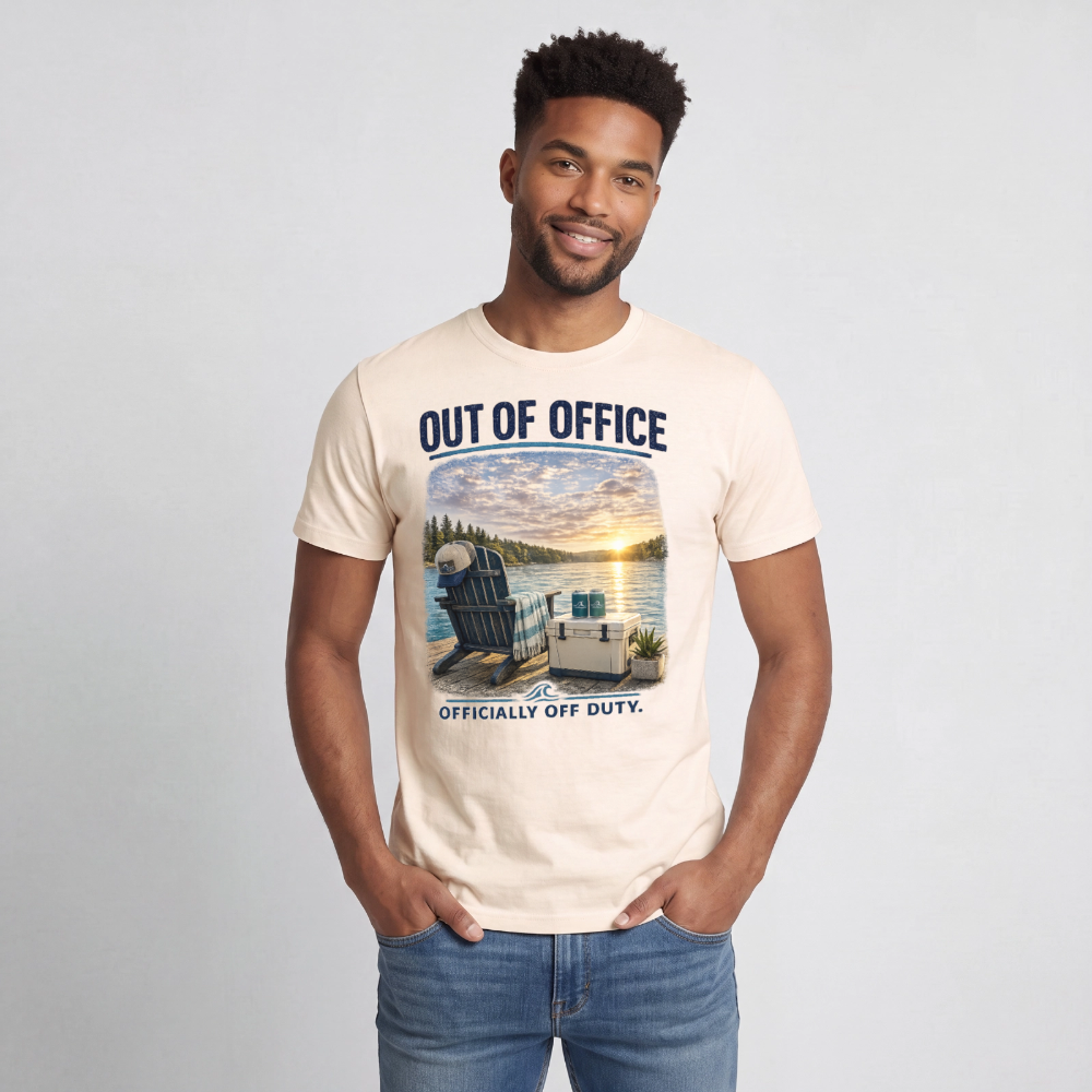 Out of Office™ Lake Life T-Shirt | Officially Off Duty™ - natural