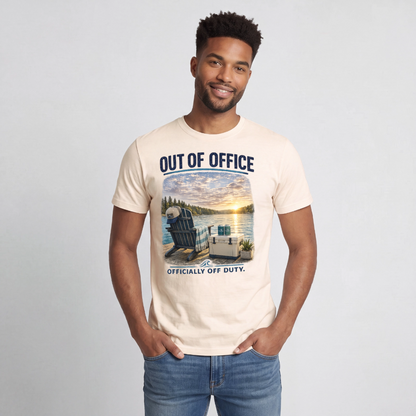 Out of Office™ Lake Life T-Shirt | Officially Off Duty™ - natural