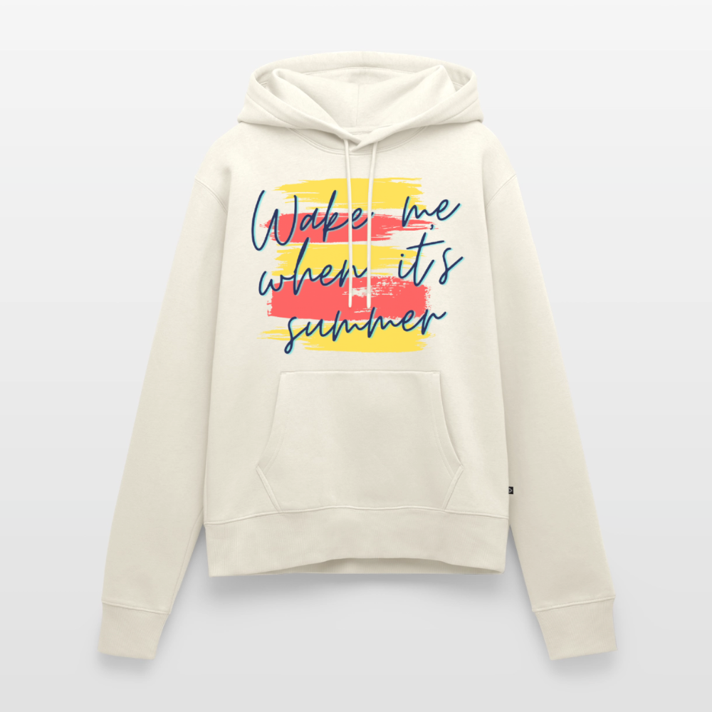 Wake Me When Its Summer Midweight Women's Hoodie | Sweatshirt for Lake Lovers - off white