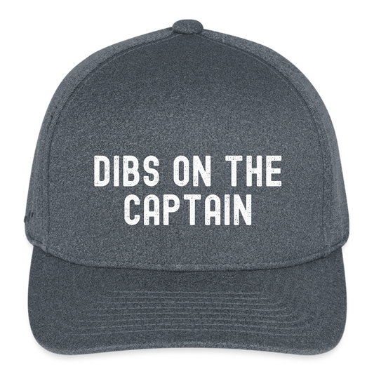 Dibs on the Captain Flexfit Baseball Cap - dark heather gray